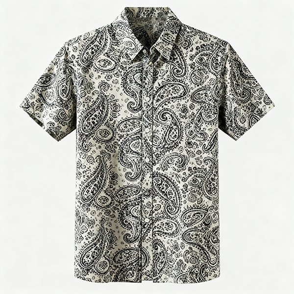 Young Men's Summer New Shirt - Casual Cotton Short Sleeve Button-Up